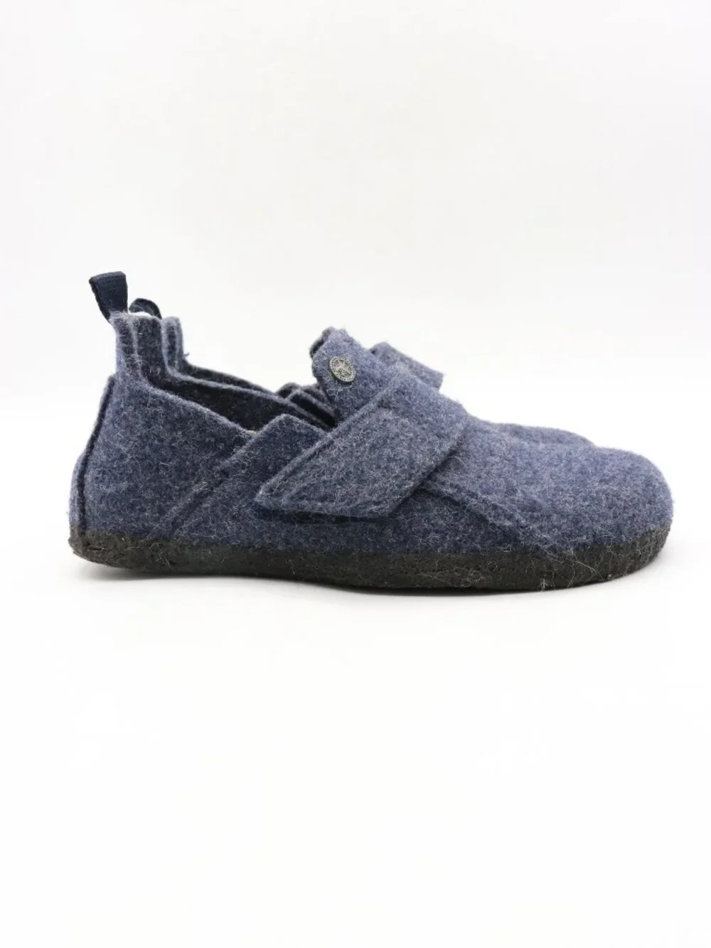 Birkenstock Zermatt HL Kids US 2 EU 33 Fit Blue Wool Felt Slippers Shoes